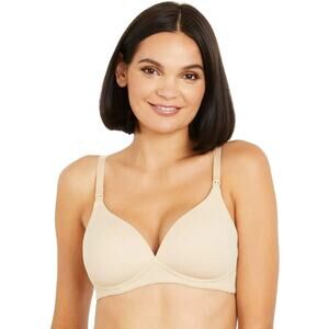 Motherhood Intimates Wireless Maternity Nursing Bra Soft Beige 36DD